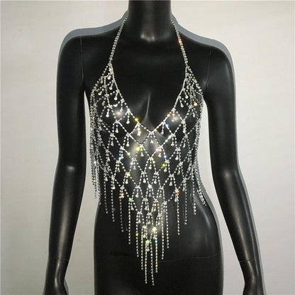 Sexy Clubwear Bling Rhinestone Party Carauana Store