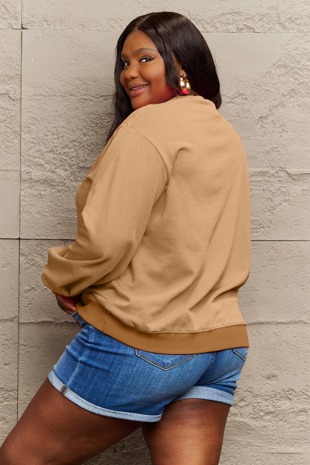 Simply Love Full Size IN MY LOVER ERA Round Neck Sweatshirt Carauana Store