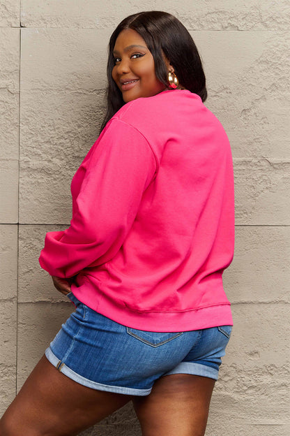 Simply Love Full Size IN MY LOVER ERA Round Neck Sweatshirt Carauana Store