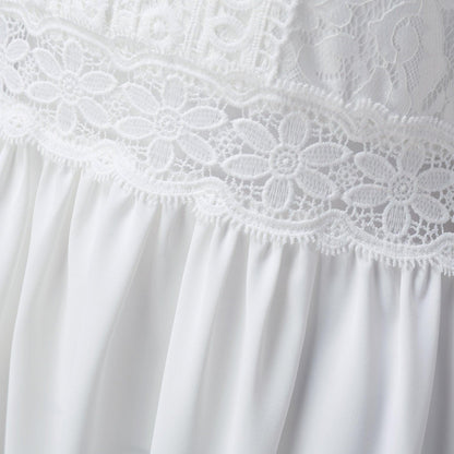 Weeding White Lace Dress Carauana Store