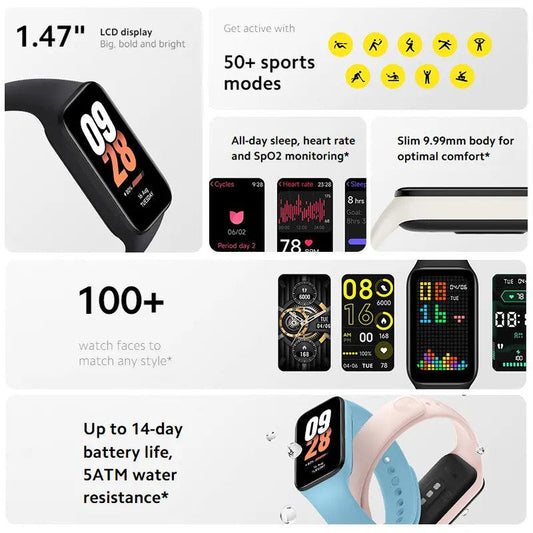Xiaomi Smart Band 8 Active: Unveiling Your Journey's Rhythm Carauana Store