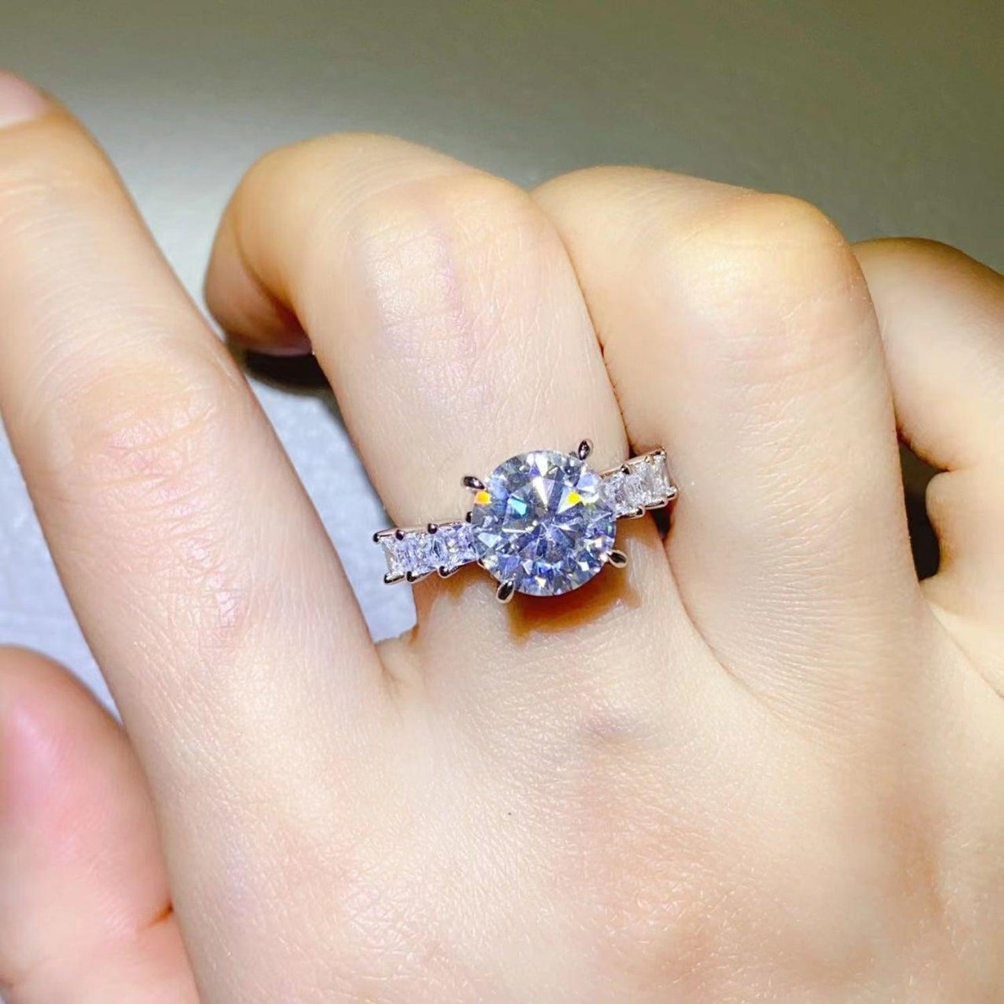 3 Carat Moissanite 925 Sterling Silver Ring Carauana Store