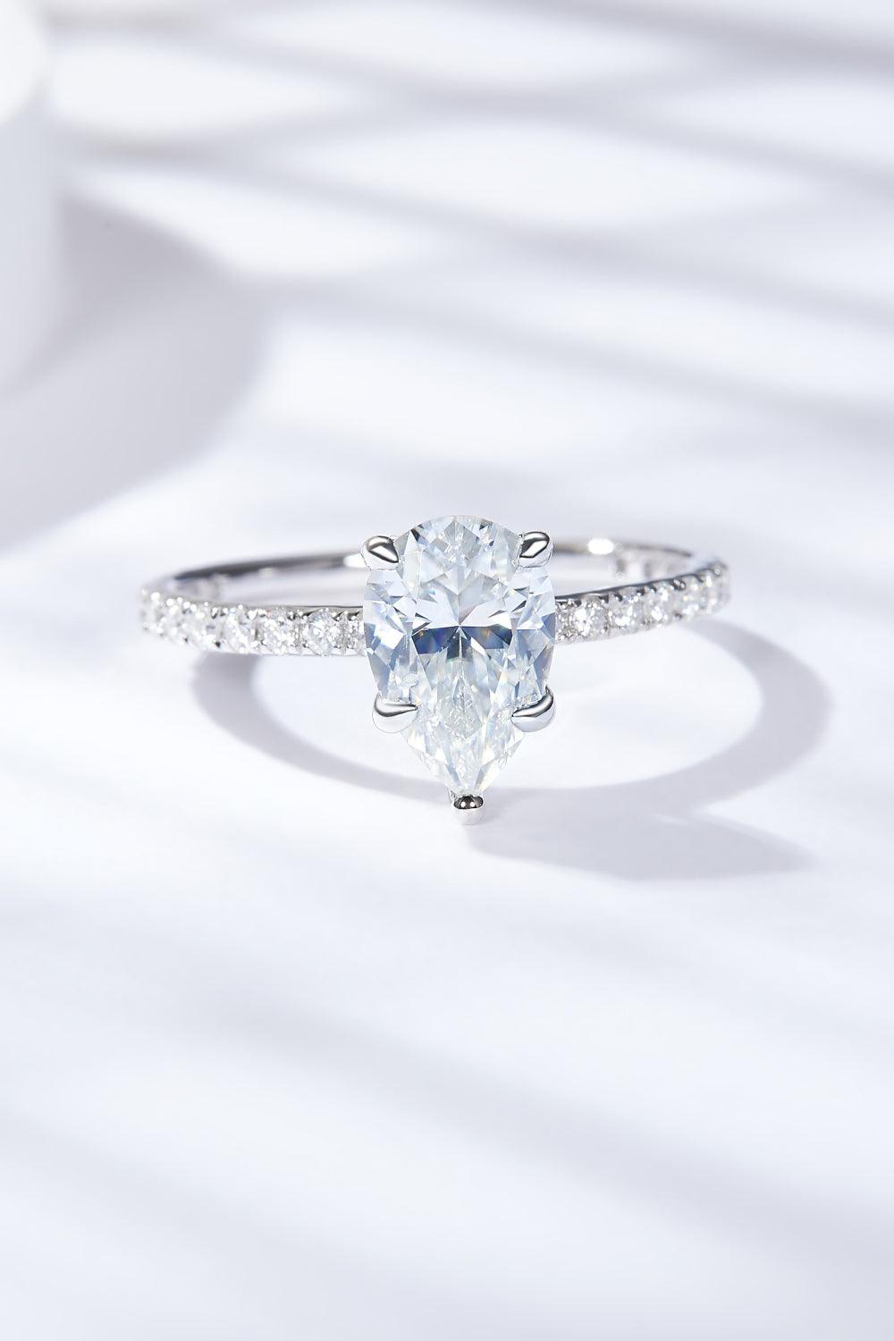 1.8 Carat Moissanite Side Stone Ring Carauana Store