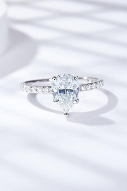 1.8 Carat Moissanite Side Stone Ring Carauana Store