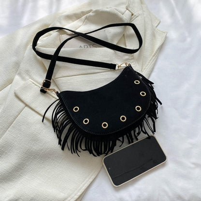 Fringe Detail Crossbody Bag Carauana Store