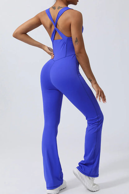 Crisscross Wide Strap Sleeveless Jumpsuit Carauana Store