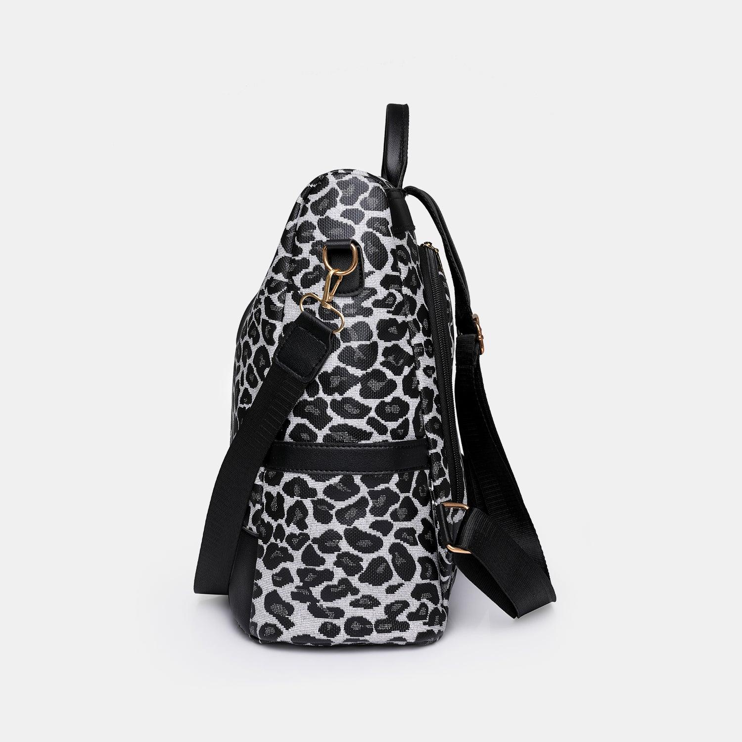 Leopard PU Leather Backpack Bag Carauana Store