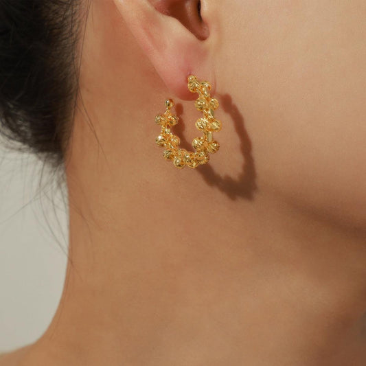 Titanium Steel C-Hoop Earrings Carauana Store