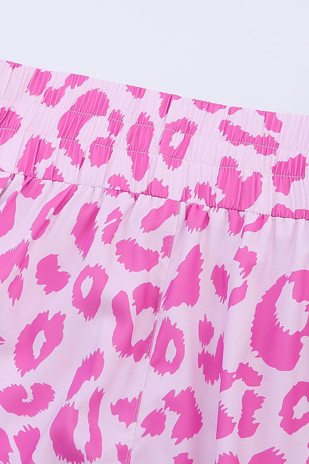 Leopard Elastic Waist Shorts Carauana Store