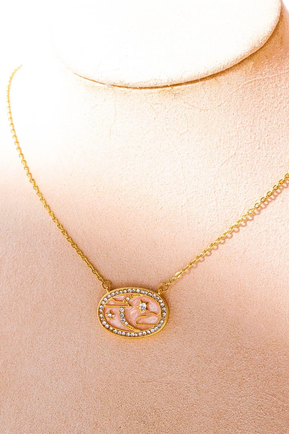 Stars in the Plate Pendant Copper Necklace Carauana Store