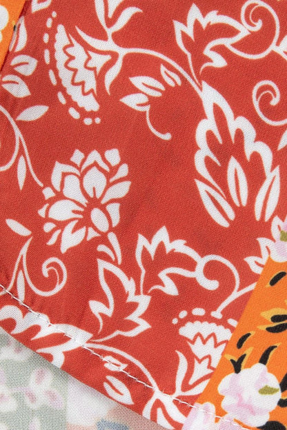 Printed Open Front Long Sleeve Cover-Up Carauana Store