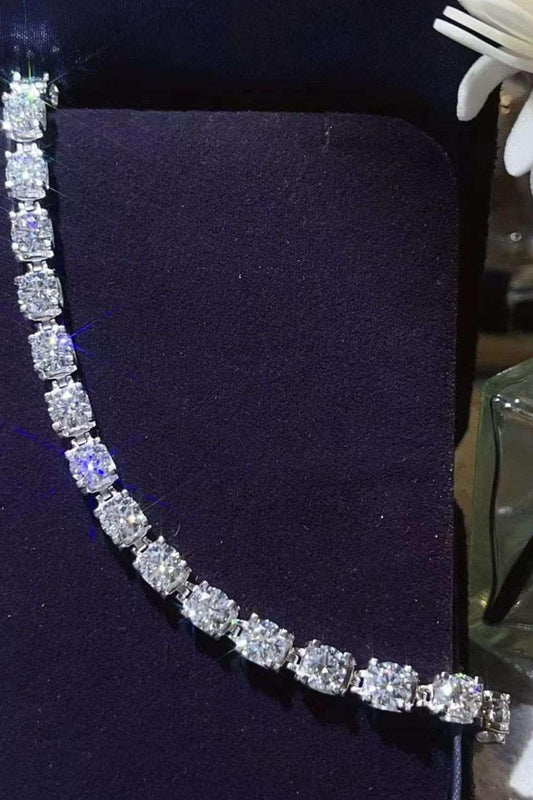 10 Carat Moissanite Platinum-Plated Bracelet Carauana Store