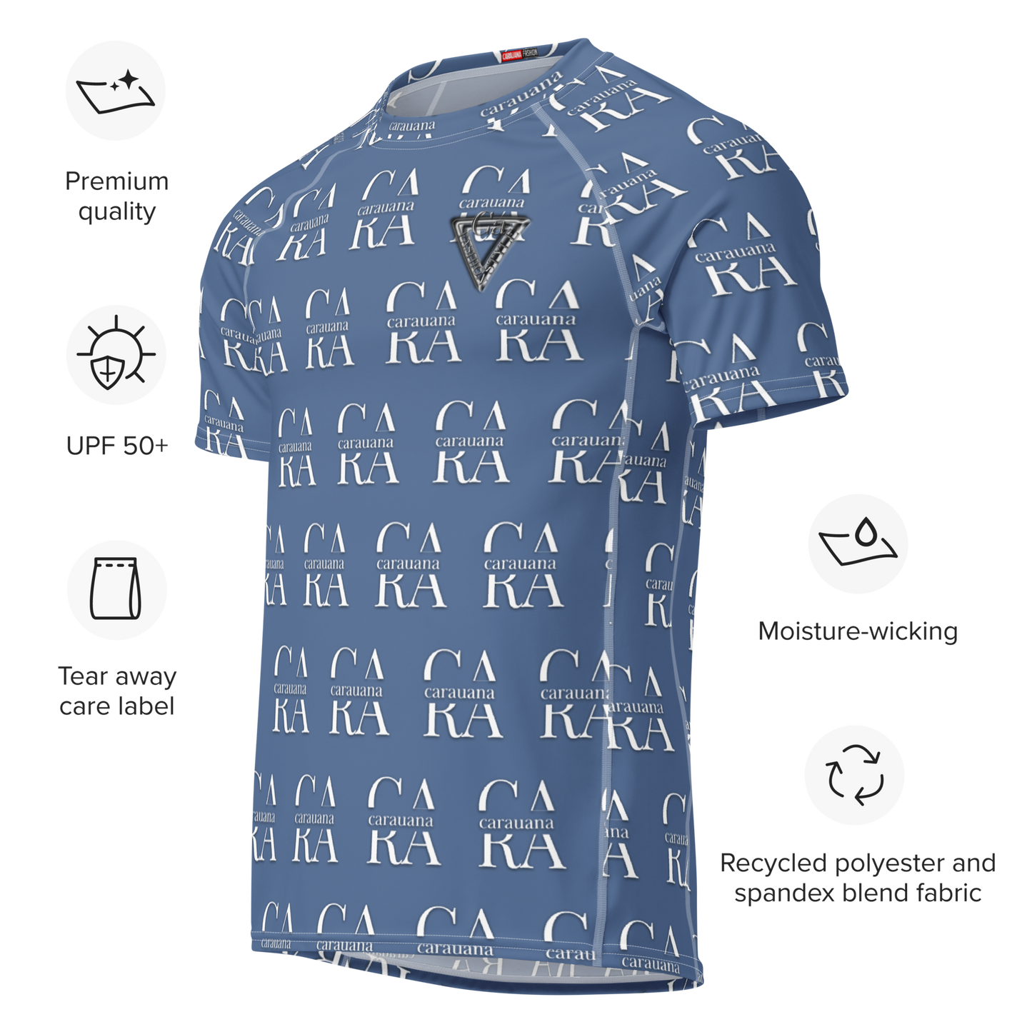 Original CaRaUaNa Rash Guard - Kashmir Blue Carauana Store
