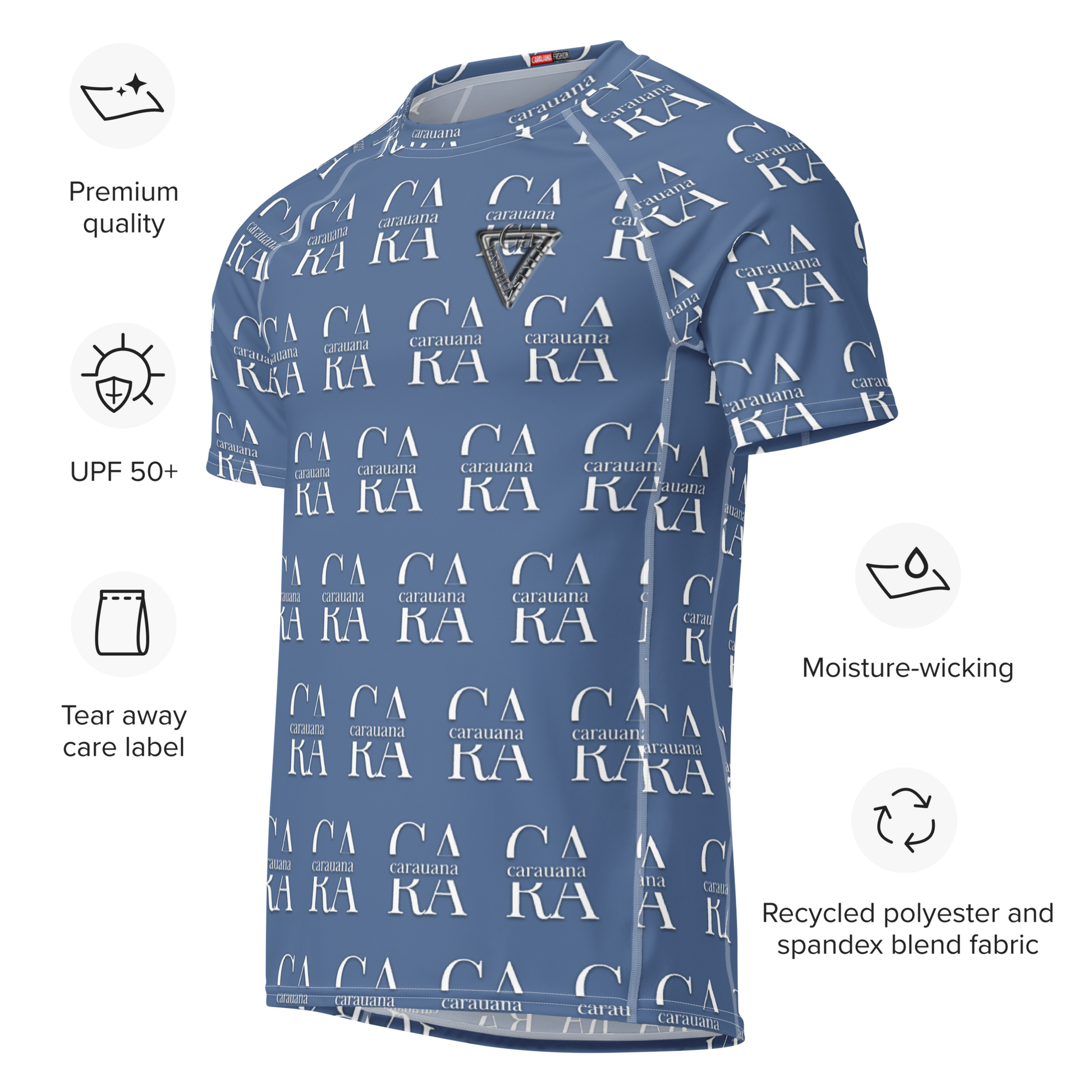 Original CaRaUaNa Rash Guard - Kashmir Blue Carauana Store