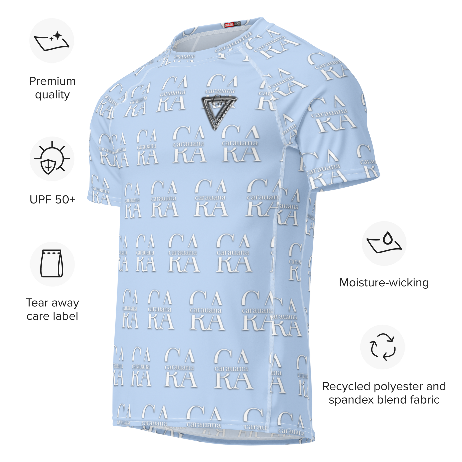 Original CaRaUaNa Rash Guard - Hawkes Blue Carauana Store