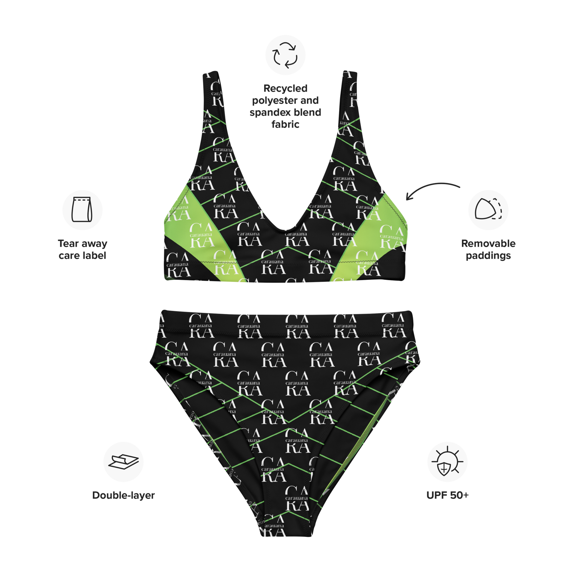 Original CaRaUaNa Costume Sets black Green