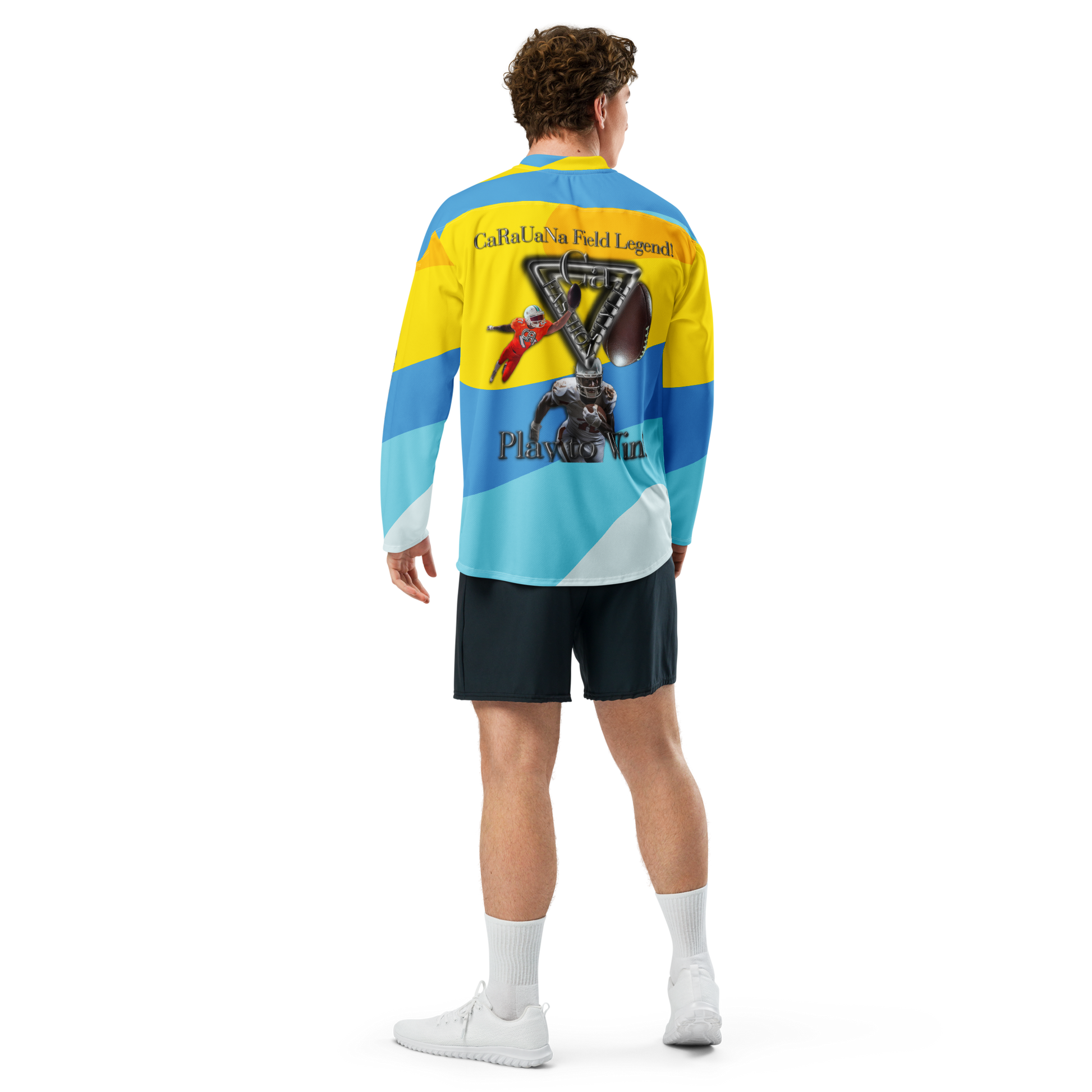 🏈 CaRaUaNa American Football Sweatshirt – Yellow Edition Carauana Store