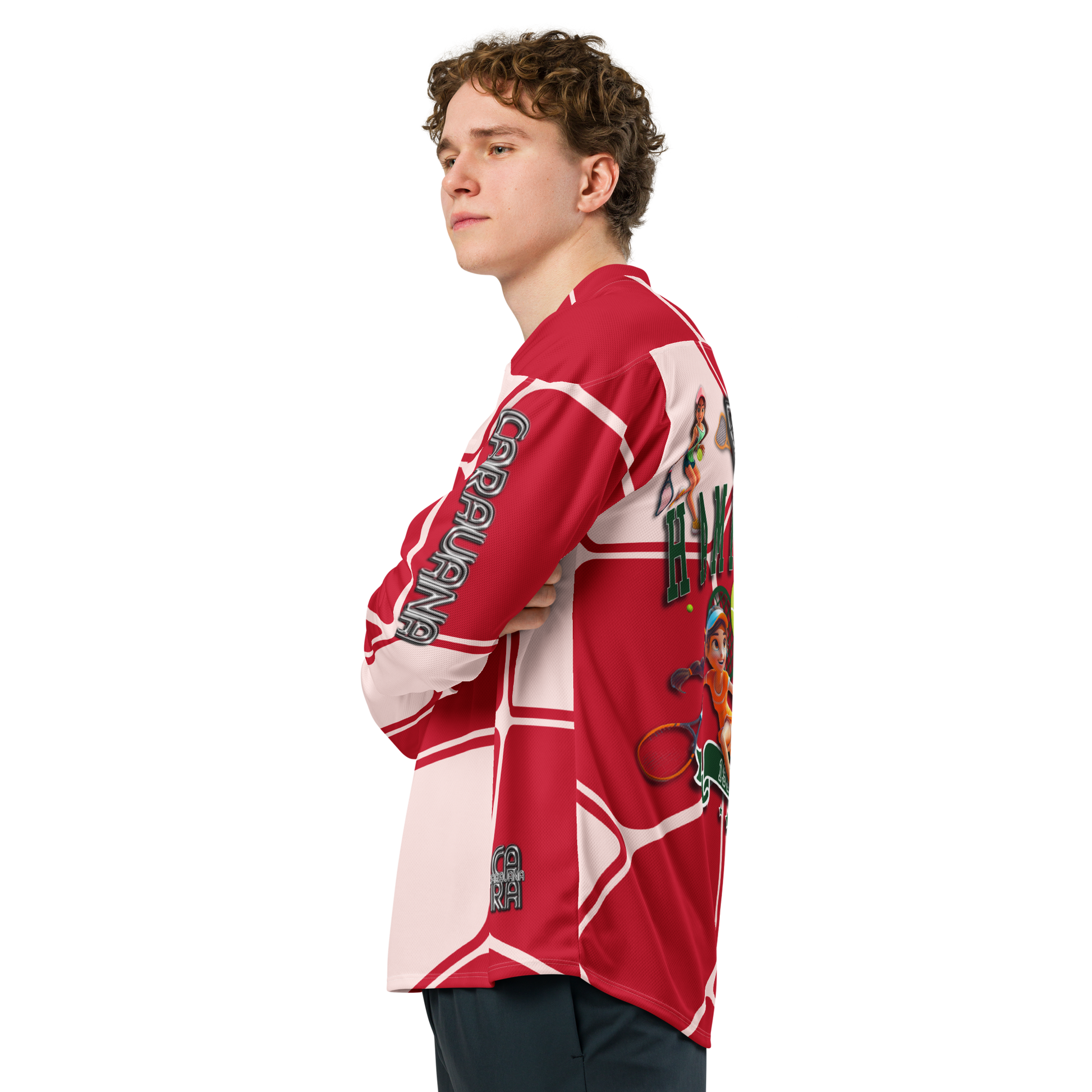 🎾 Premium® Sweatshirt CaRaUaNa Tennis Red Carauana Store