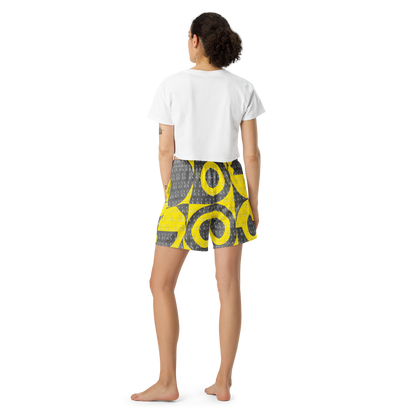 CaRaUaNa Athletic Shorts Unisex Yellow Carauana Store
