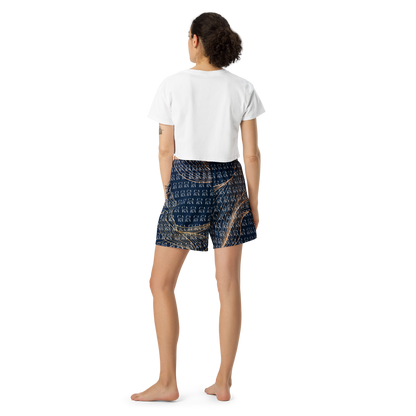 CaRaUaNa Athletic Shorts Unisex blue gold Carauana Store