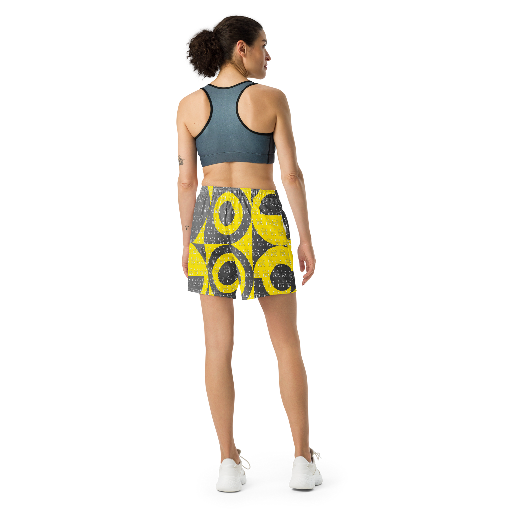 CaRaUaNa Athletic Shorts Unisex Yellow Carauana Store