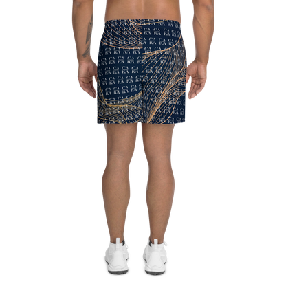 CaRaUaNa Athletic Shorts Unisex blue gold Carauana Store