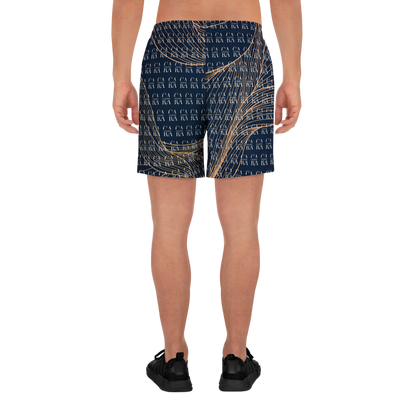 CaRaUaNa Athletic Shorts Unisex blue gold Carauana Store