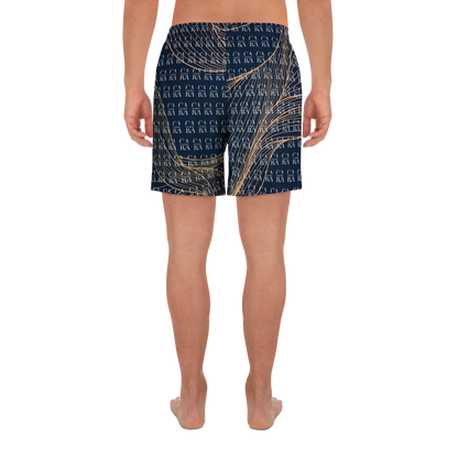 CaRaUaNa Athletic Shorts Unisex blue gold Carauana Store