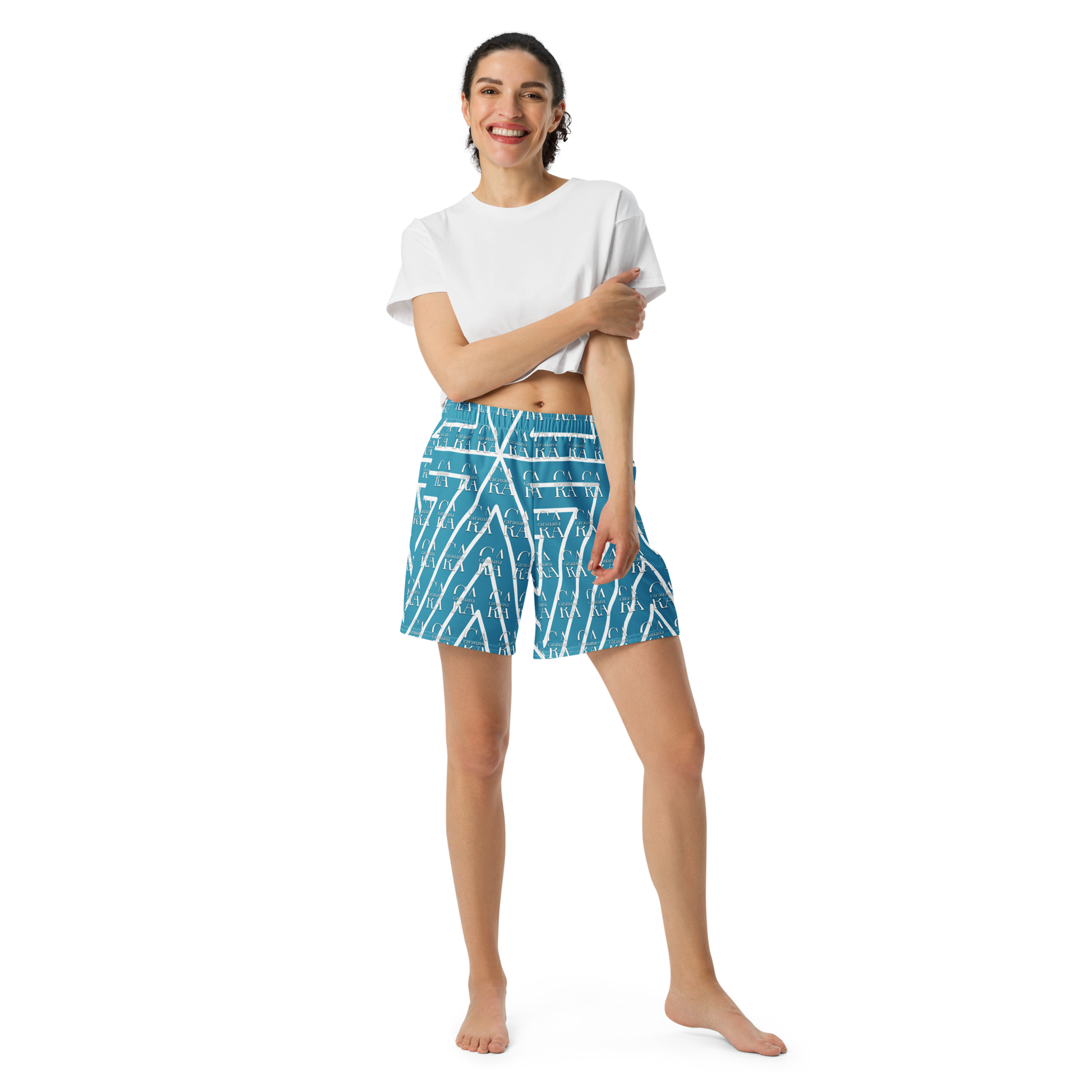CaRaUaNa Athletic Shorts Unisex angles Carauana Store
