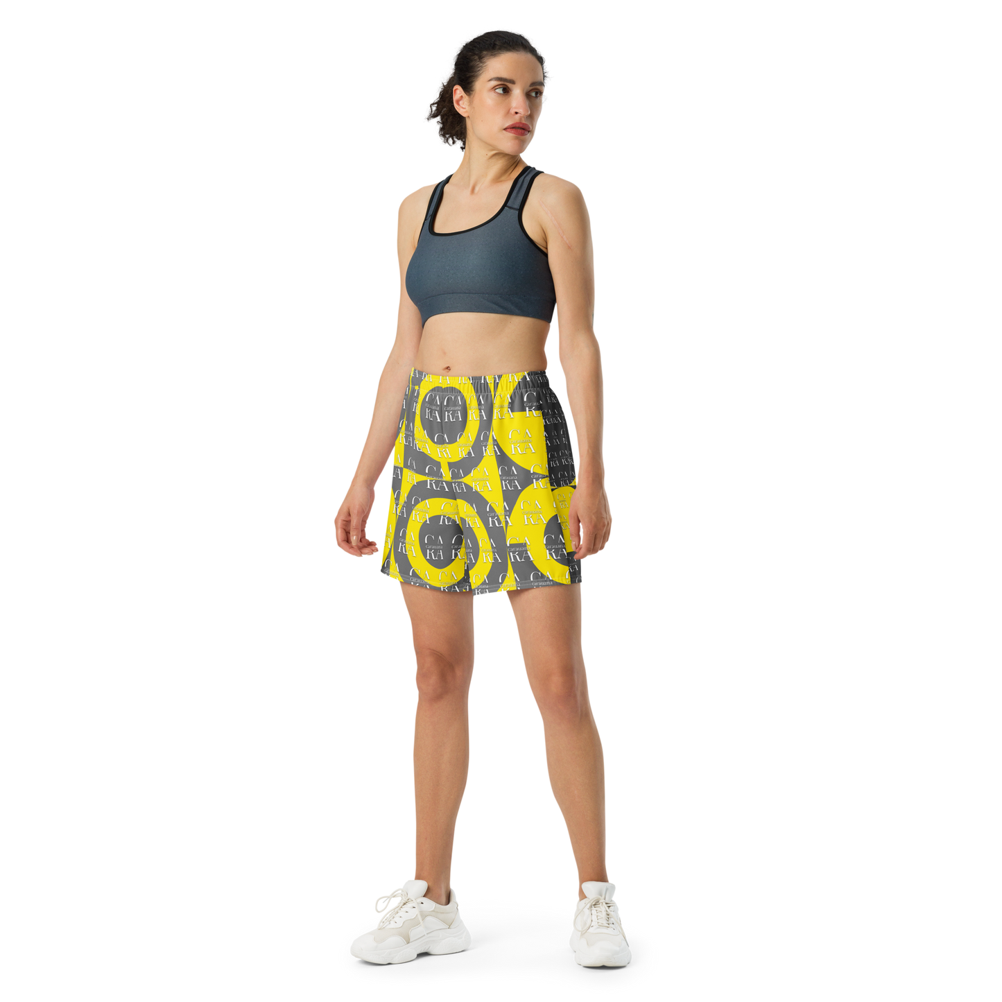 CaRaUaNa Athletic Shorts Unisex Yellow Carauana Store