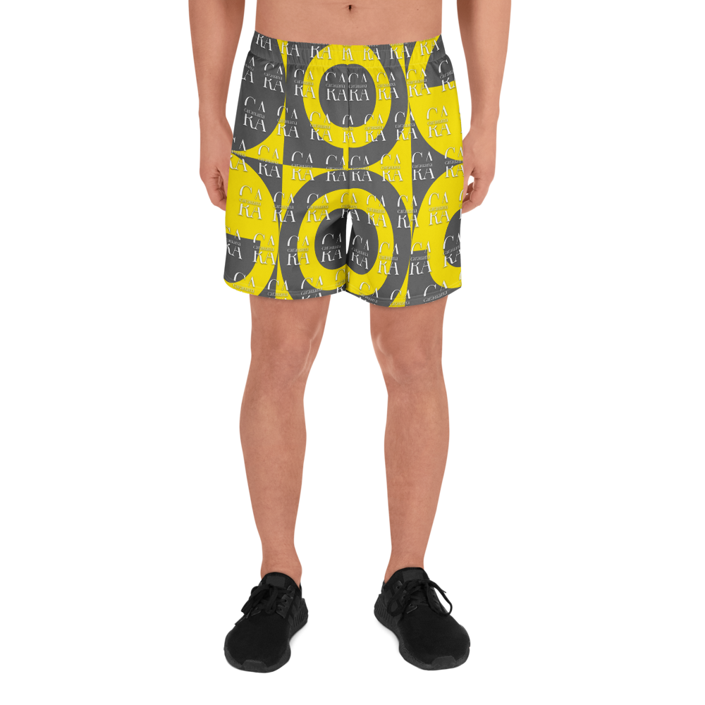 CaRaUaNa Athletic Shorts Unisex Yellow Carauana Store