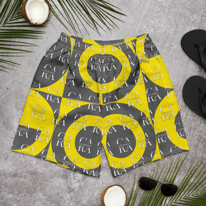 CaRaUaNa Athletic Shorts Unisex Yellow Carauana Store