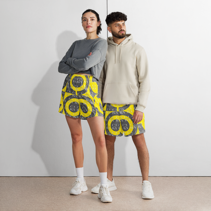 CaRaUaNa Athletic Shorts Unisex Yellow Carauana Store
