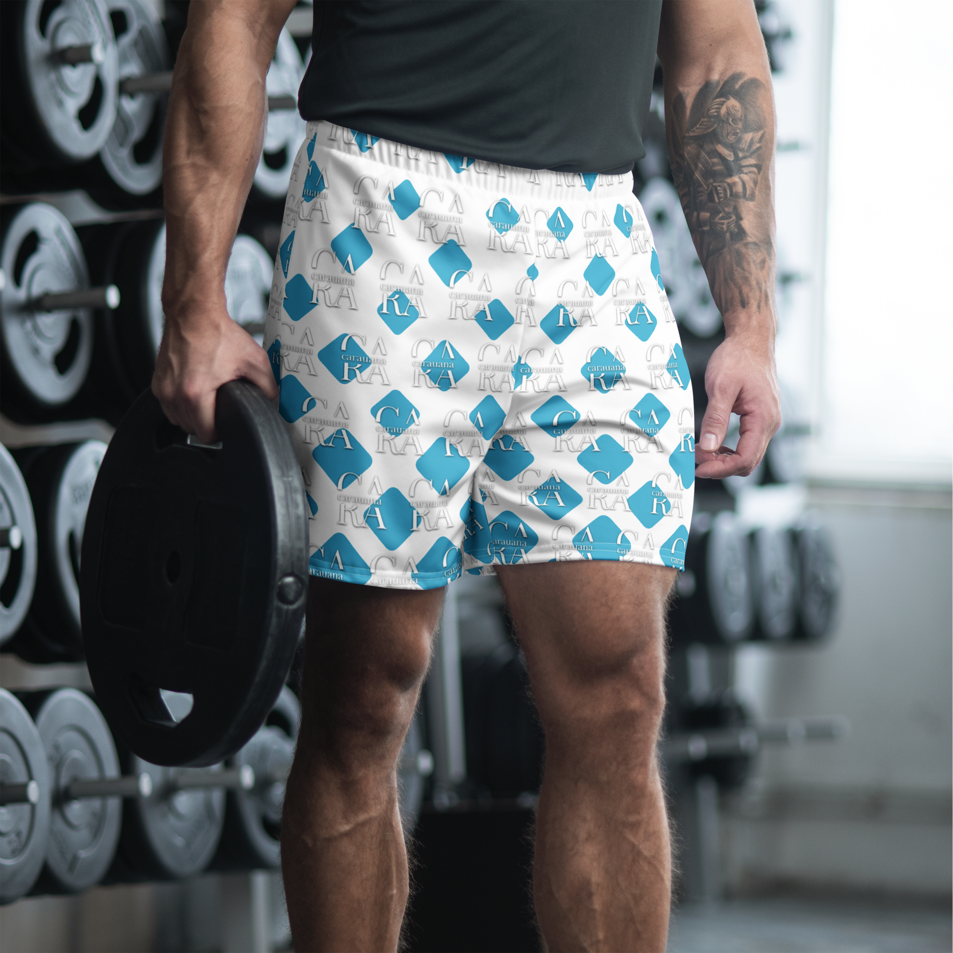 Unisex Athletic Long Shorts CaRaUaNa Cube Style Carauana Store