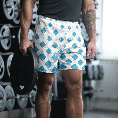Unisex Athletic Long Shorts CaRaUaNa Cube Style Carauana Store