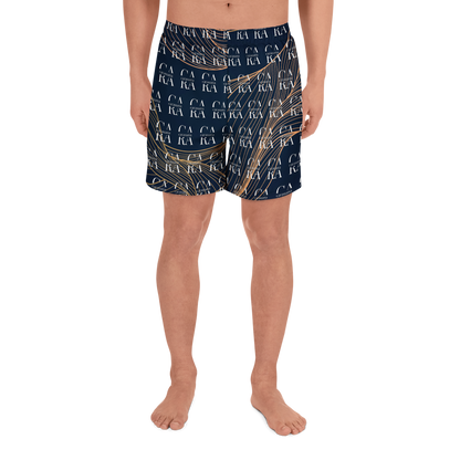 CaRaUaNa Athletic Shorts Unisex blue gold Carauana Store
