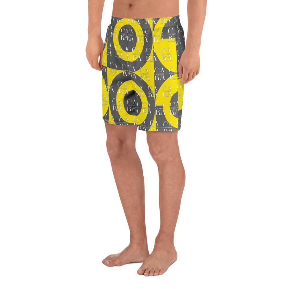CaRaUaNa Athletic Shorts Unisex Yellow Carauana Store