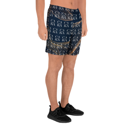 CaRaUaNa Athletic Shorts Unisex blue gold Carauana Store