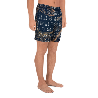 CaRaUaNa Athletic Shorts Unisex blue gold Carauana Store