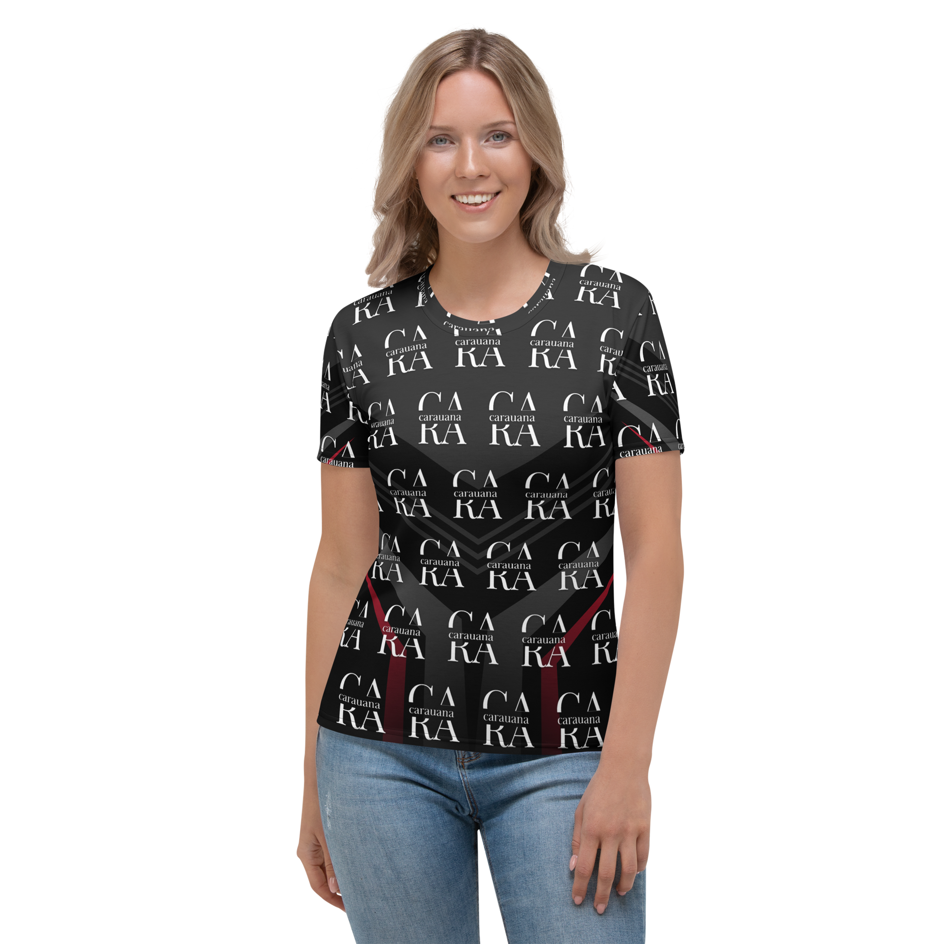Women's T-shirt black Elegant Carauana Store