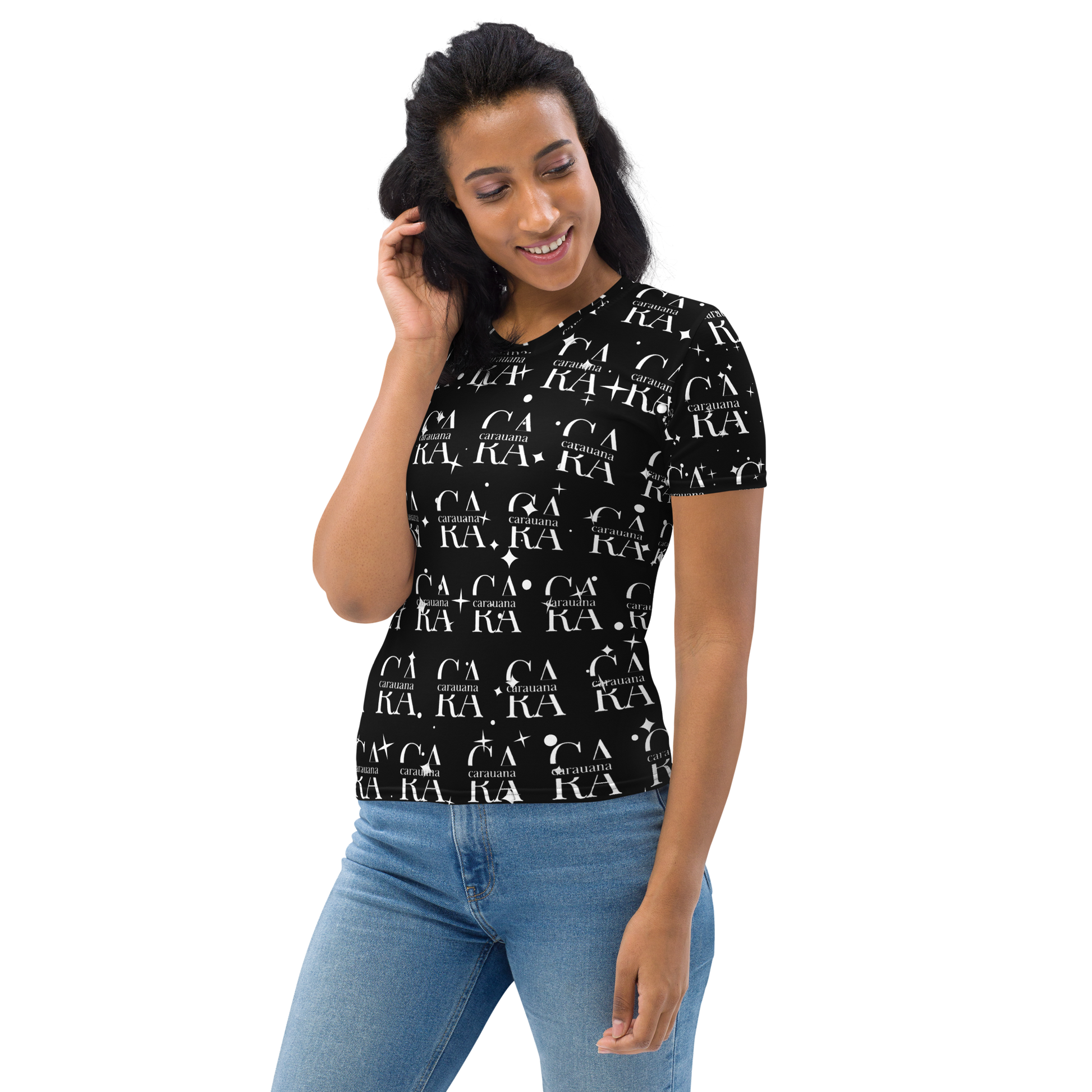 Women's T-shirt black VIP Carauana Store