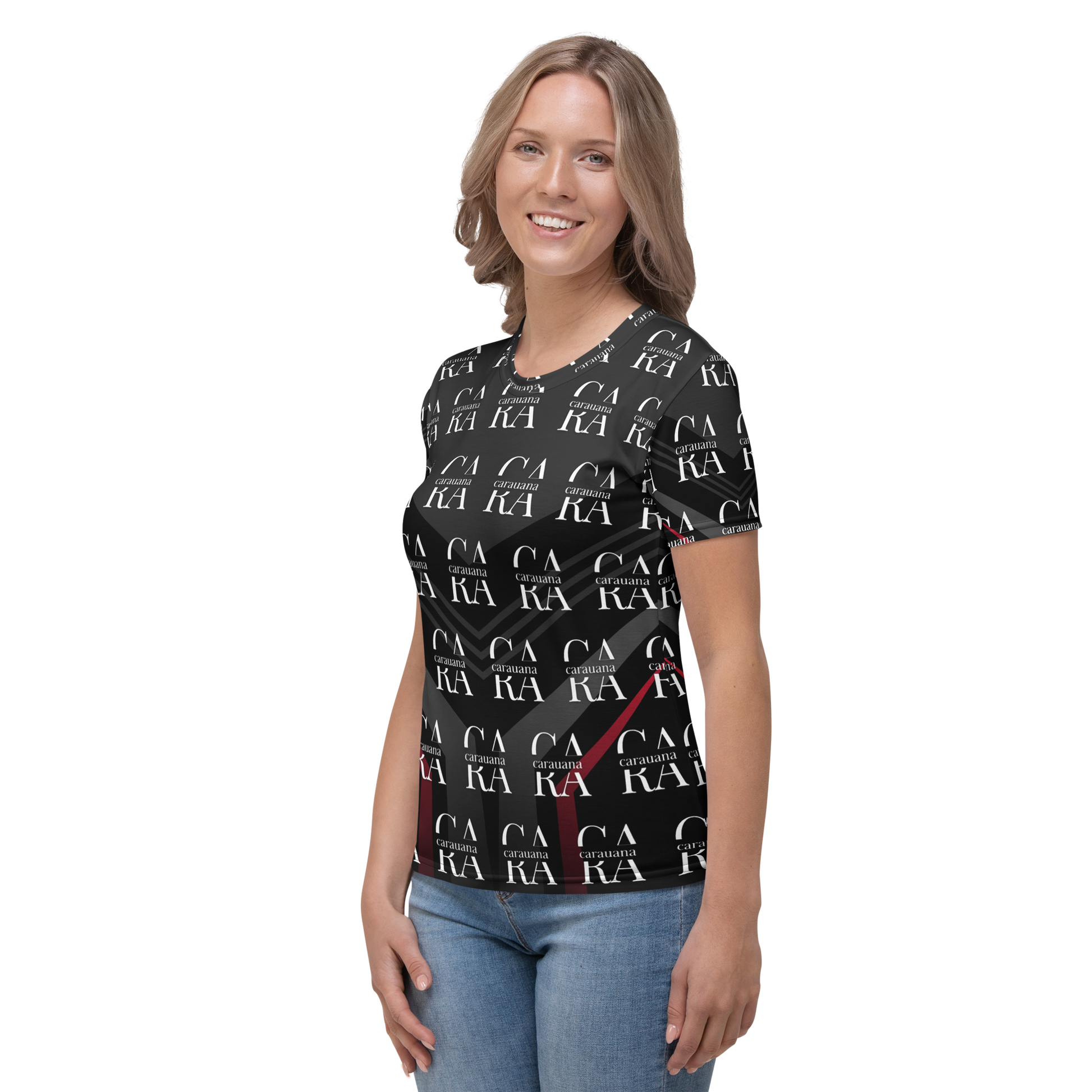 Women's T-shirt black Elegant Carauana Store