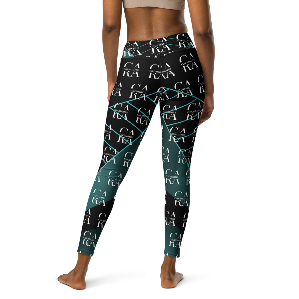 CaRaUaNa Leggings SPORT black Green Famous Carauana Store