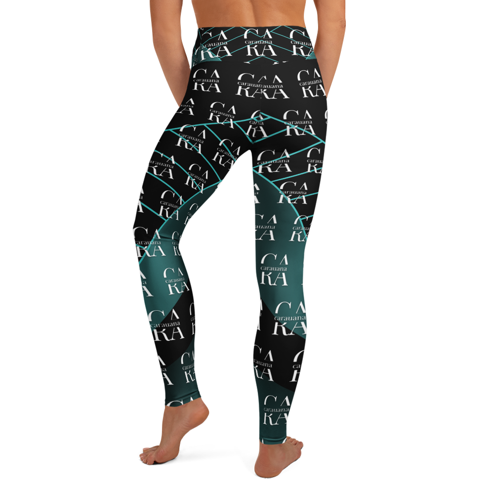 CaRaUaNa Leggings SPORT black Green Famous Carauana Store