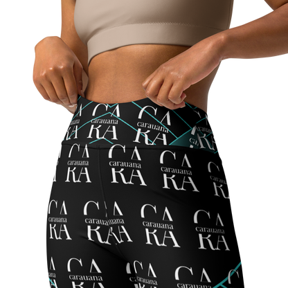CaRaUaNa Leggings SPORT black Green Famous Carauana Store