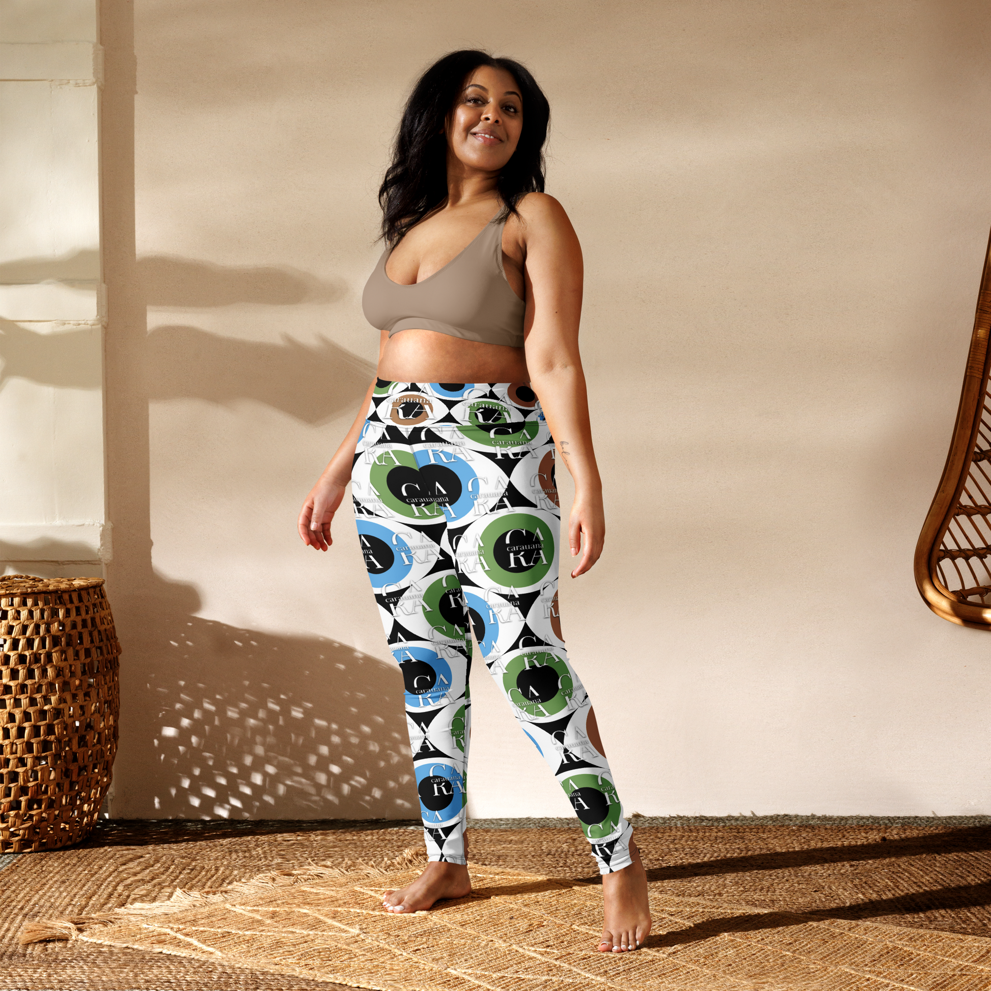 CaRaUaNa Leggings SPORT Pattern Eye Carauana Store