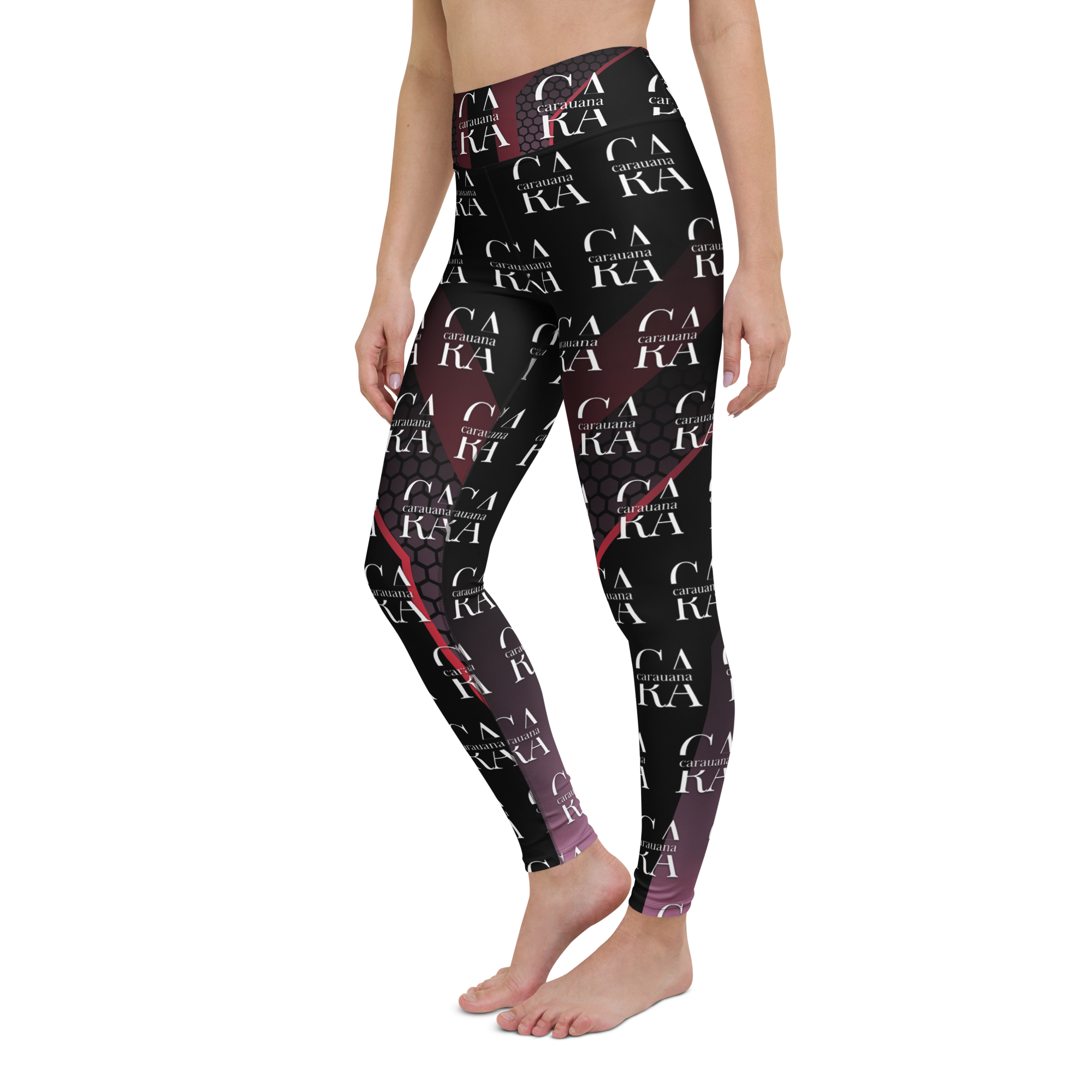 CaRaUaNa Leggings SPORT black Pink Carauana Store