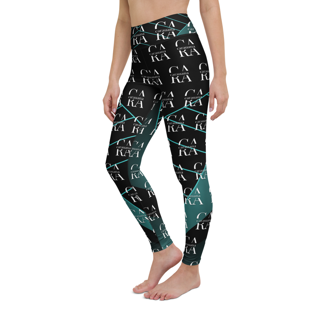 CaRaUaNa Leggings SPORT black Green Famous Carauana Store