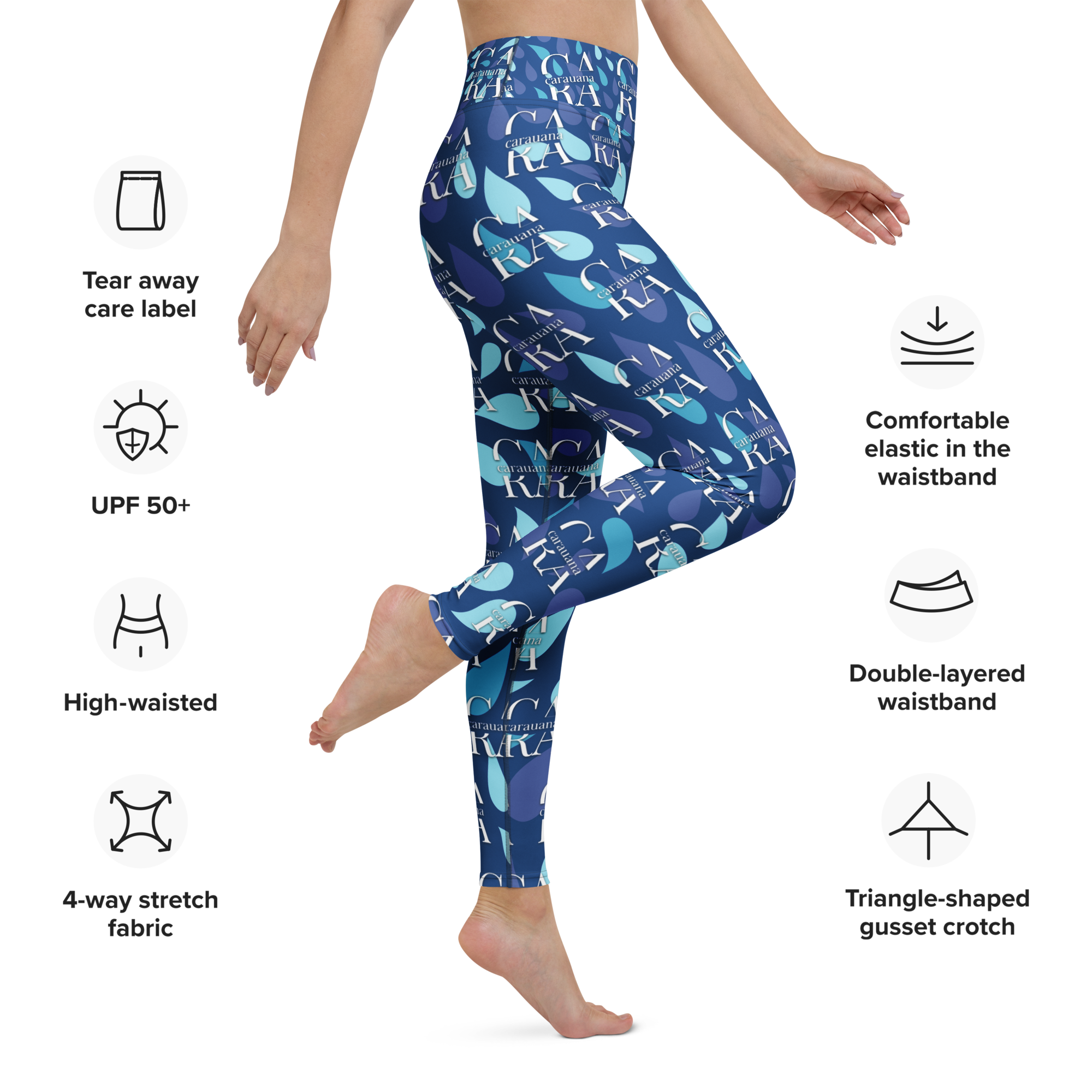 CaRaUaNa Leggings SPORT blue sky Carauana Store