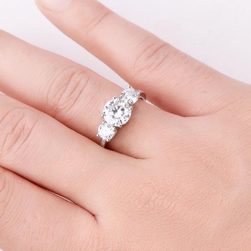3 Carat Moissanite 925 Sterling Silver Ring Carauana Store